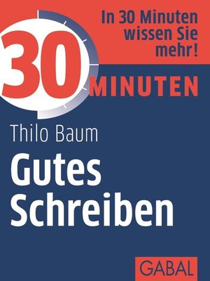 cover image of 30 Minuten Gutes Schreiben